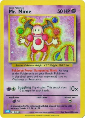 Mr. Mime – 013/034 CLB NM (Ingles)