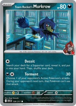 Team Rocket's Murkrow 126/217