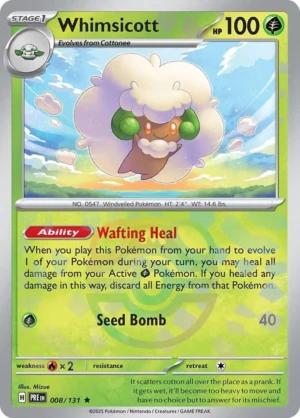 Whimsicott 008/131 (Master Ball Pattern)