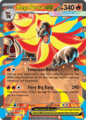 Mega Pyroar ex 015/086