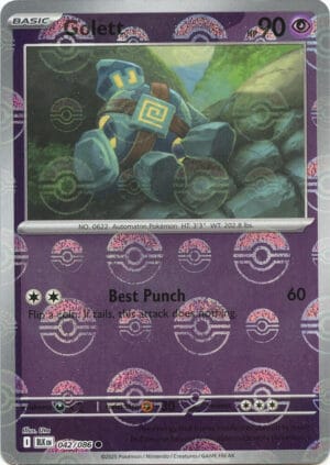 Gollet 042/086 (Poke Ball Pattern)