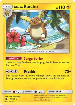 Alolan Raichu - 31/111 (Theme Deck Exclusive)