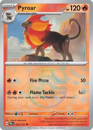 Pyroar 016/131 (Master Ball Pattern)