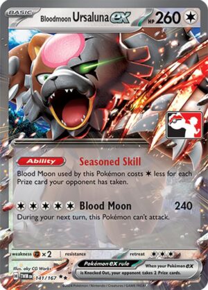 Bloodmoon Ursaluna ex - 141/167 (Prize Pack Series Cards)