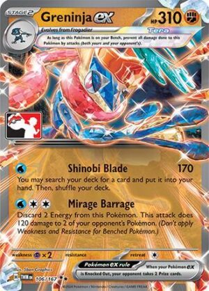 Greninja ex - 106/167 (Prize Pack Series Cards)