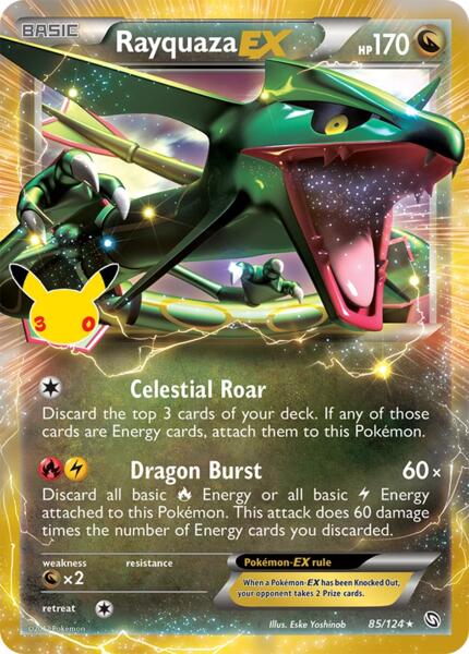 Rayquaza EX 85/124 (30th Celebration Classic Collection)